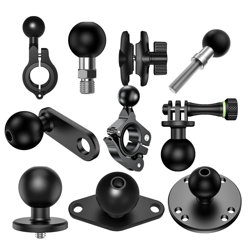 Takenoken Go Pro Camera Accessory Set Motorcycle & Bicycle Aluminum Handlebar Clip & Rearview Mirror Bracket Mounts