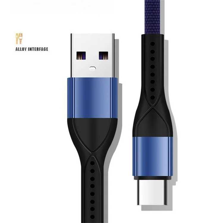 Us Usb to Type-c 120w Data Fast Charging Cable 5a Data Cable Nylon Braided Usb Cable for All Phone 1m 3ft Pack of 50 - Image 2