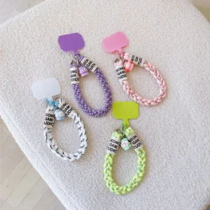 Woven Case Hanging Rope case Short Universal Phone Strap for iPhone 16 Pack of 5