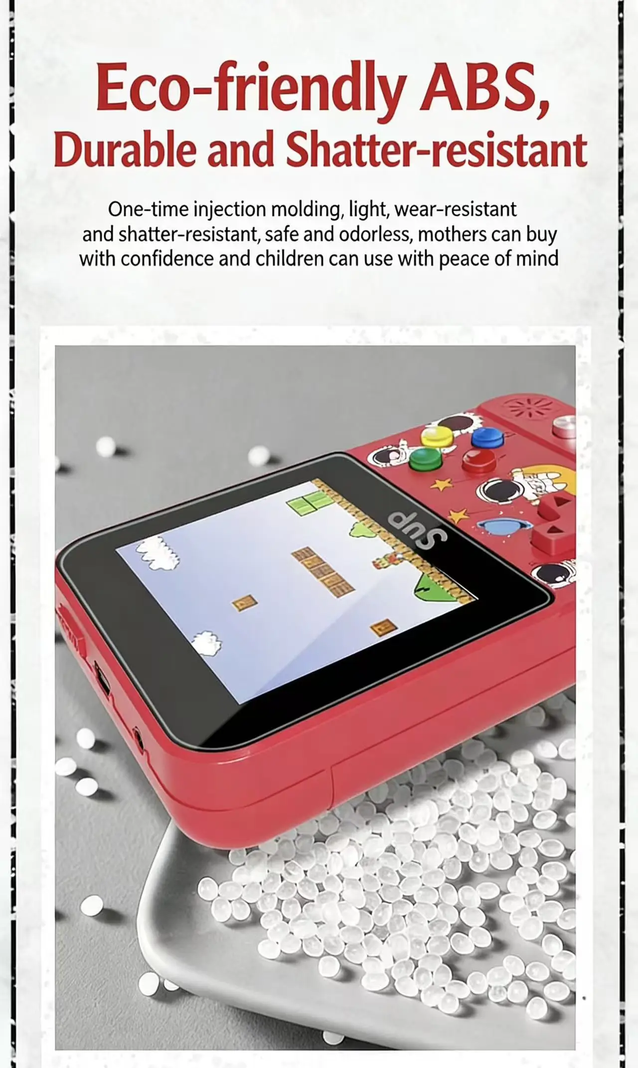 Gift Box Packaged Retro Handheld Game Console Fast Charging USB Port Dustproof Shell Classic Gaming Device for Holiday Gifts Pack of 5 - Image 2