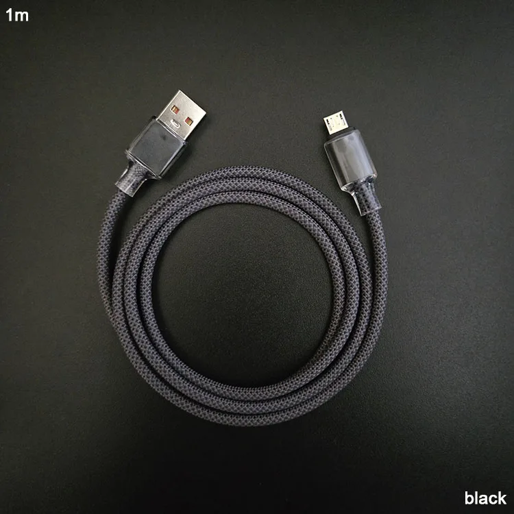 High End Durable Single Colors Reinforced Pull Proof Braided V8 Android USB a to Micro USB Cables Pack of 100 - Image 2