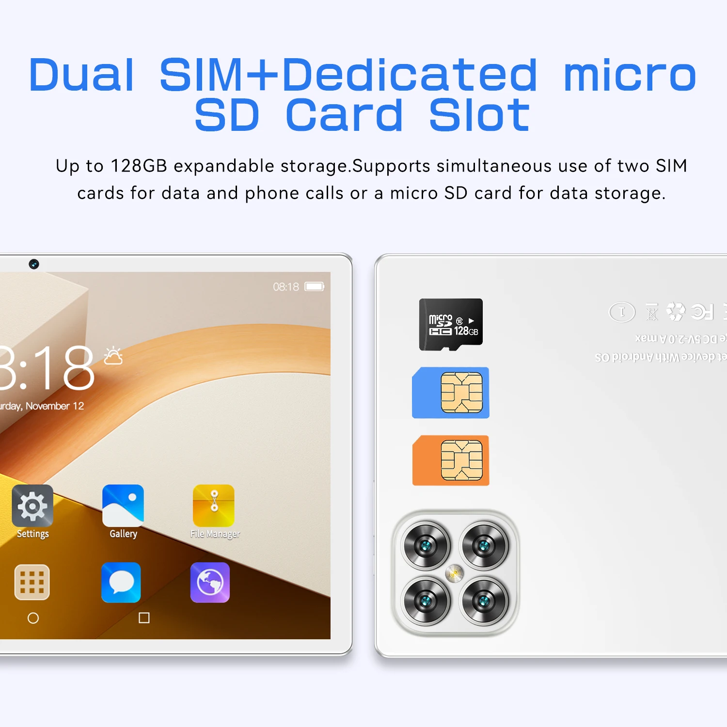 K11 New 10 Inch MTK 6762 Capacitive Children's Tablet Phone Rugged Drawing Android 14 3G 4G 16GB Kids Educational Tablet Pc - Image 3