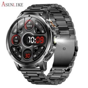 AK95 Sport Smart Watch for Unisex 1.82inches HD Screen BT Calling Multiple Sports Modes Outdoor Two Color LED Light
