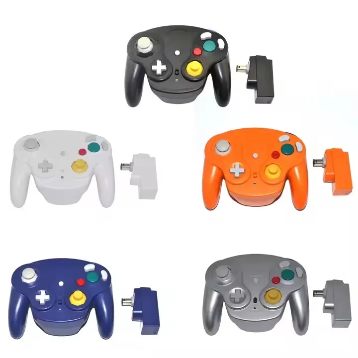 Wireless Gamepad Controller for NGC Game Console 2.4G Adapter Wireless Joystick for GameCube Control Pack of 5 - Image 2