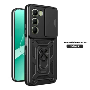 Push-Window Case for Infinix Hot Series - Slide Cover Shockproof Protective Case for Tecno Series & Infinix Hot 60 Pro Pack of 10