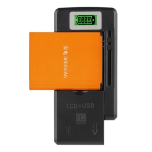 Universal 4.2V Portable LCD Display USB Mobile Phone Battery Charger with USA Plug for Camera & Adapter Devices Pack of 10