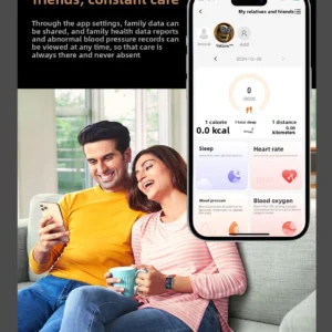 New ET650 Smart Watch Bluetooth Call ECG Body Temperature Heart Rate Health Monitoring Silicone Metal Pack of 2