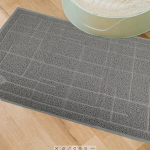Eco Friendly Waterproof Anti-Dirt Kitty Sand Cat Anti Scratch Litter Mat Non-slip Washable PVC Cat Litter Mats Pack of 2