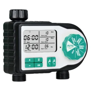 NBBX Automatic Outdoor Garden Greenhouse Plastic Smart LCD Digital Waterproof Intelligent Two Outlet Timer Water