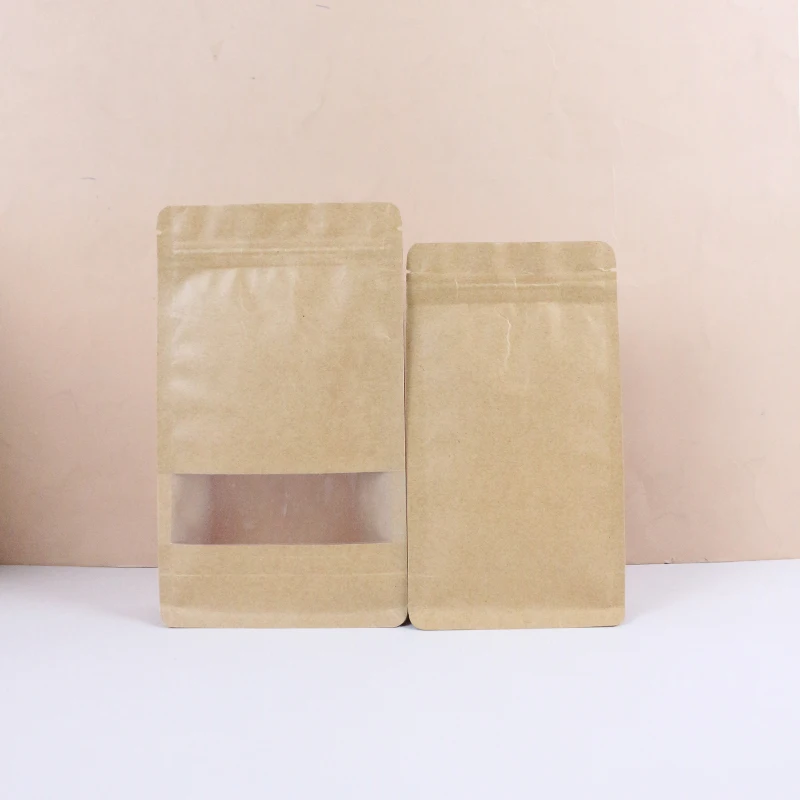 Custom Printed Stand-Up Ziplock Plastic Packaging Bags Resealable Kraft Paper Pouch for Dog and Cat Snack Treats for Pet Food Pack of 100 - Image 3