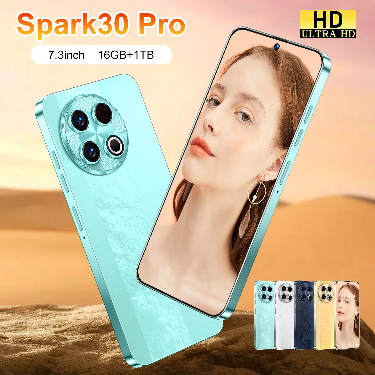 Best Selling 30 Pro 5g Smartphone Tecno Network Android 14.0 16gb + 1tb Cell Phone Smartphone - Image 3