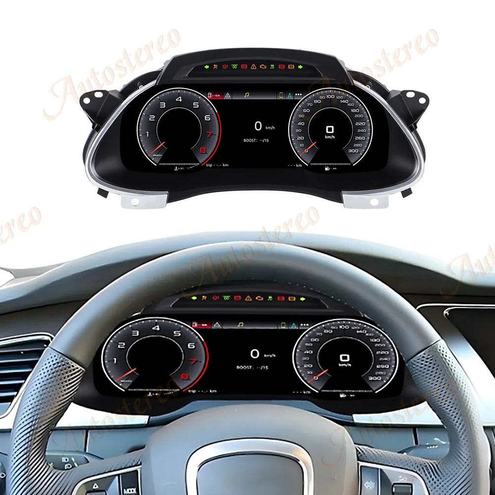 Dashboard Digital Cluster 12.3 Inch for Audi A4 S4 A5 S5 2009-2015 Car Radio Carplay Linux Vertical Screen Car Multimedia - Image 4