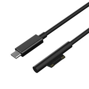 Wholesale 15V USB Type-C PD Charger Cable Surface Connect Microsoft Surface Pro Go Laptop Book Power Charging PVC Jacket Metal Pack of 10