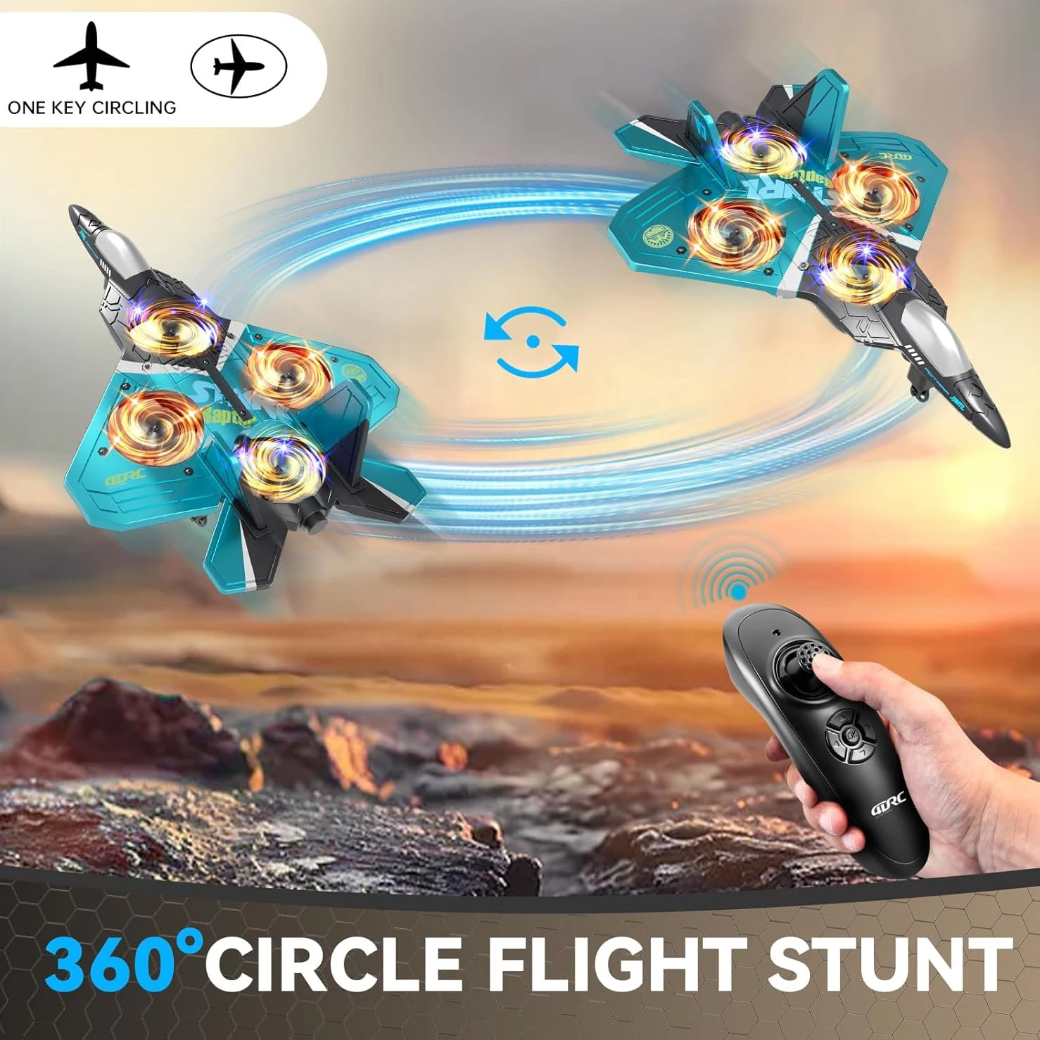 WGNRC V17 Epp Foam Remote Control Aircraft Car 360 Flip Rc Jet Fighter Toy Altitude Hold Speed Shift Gravity Sensing Rc Aircraft - Image 2