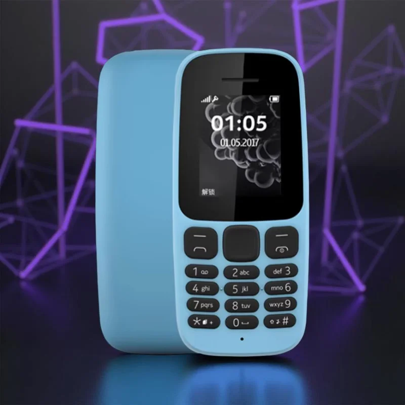 H1057 Feature Phone Kai OS 2G Network Dual SIM 900/1800MHz Long Battery Life for Remote Areas Africa South Asia Southeast Asia Pack of 5