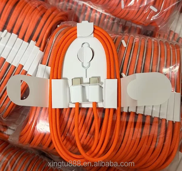 1M Nylon Super Charger Cable USB C Cable Super Fast Charging Cable for iPhone Smart Mobile Phone USB a to Type C Data Cord Pack of 20 - Image 2