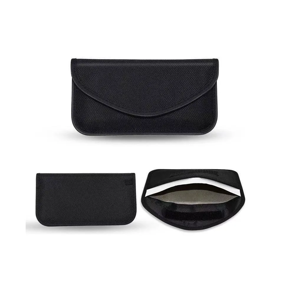 Custom Luxury Nylon Wallet Faraday Bag for Car Key & Cell Phone Signal Blocker (WIFI/GSM/LTE/NFC/RFID) Pack of 10