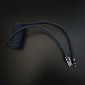 Zinc Alloy Silicone Rubber Thickened Spring Spiral Coiled Self Winding V8 Android USB to Micro USB Cables Pack of 100