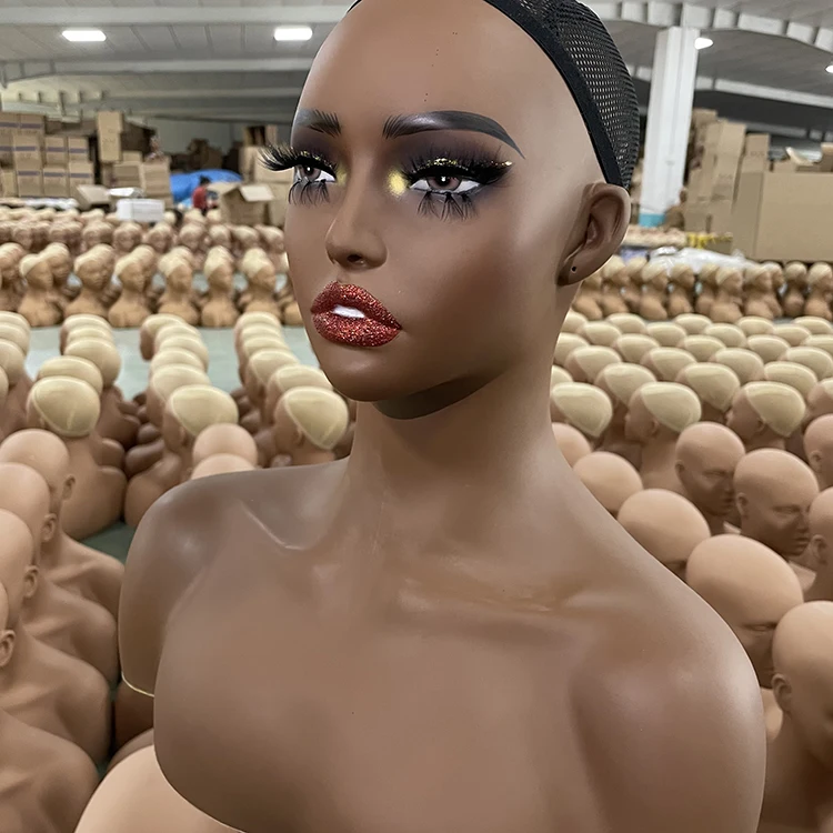 Mannequin Wig Heads Wig Display Mannequin Head with Make up Wholesale Female Mannequin Head for Wig Display - Image 3