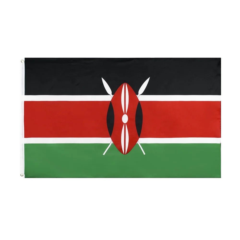 Kenyan Kenya Flag 3x5ft and 5x8ft Large 100% Polyester Factory Stock Printed Product for Cars and Vehicles Pack of 2 - Image 2