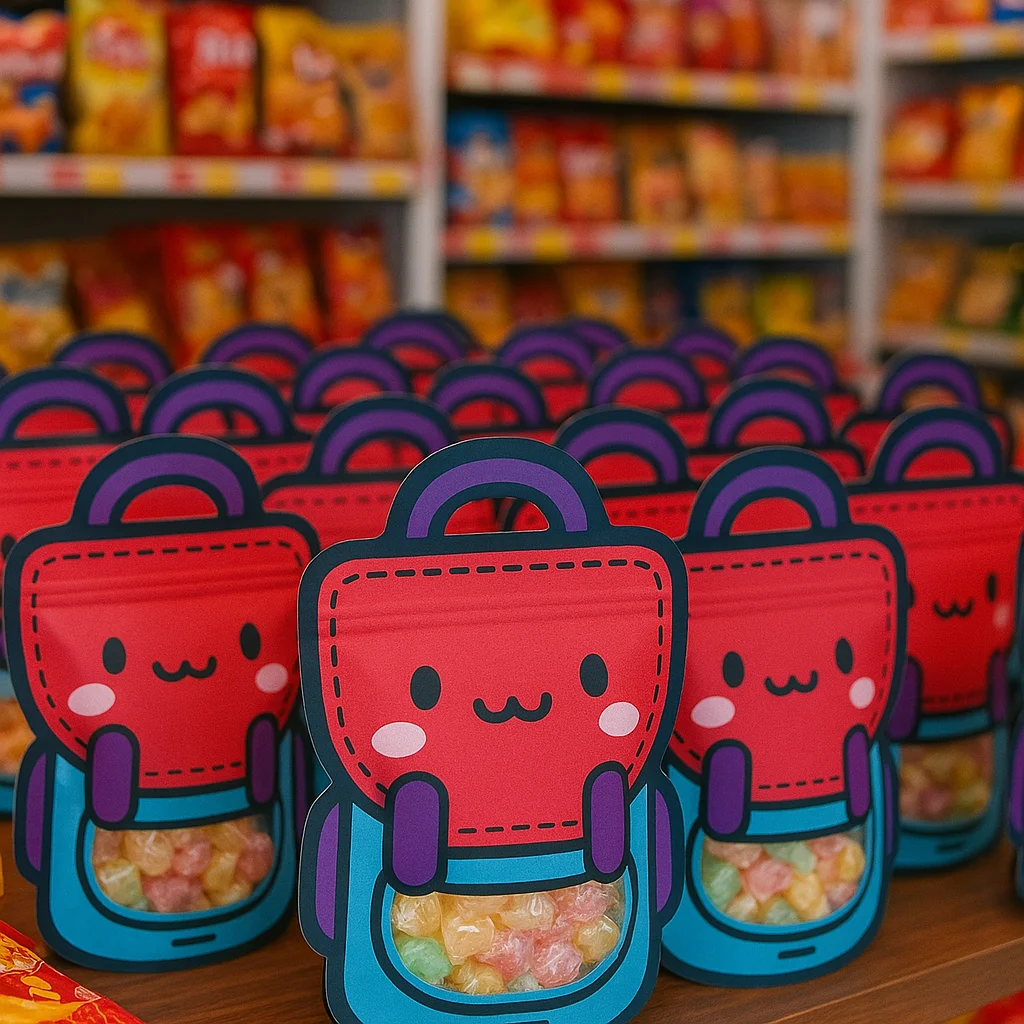 Waterproof Cartoon Candy Bag for Kids Handheld Gift Tote for Snacks Party Festival Kids Cartoon Treat Bag Reusable 18x21cm Stock - Image 4