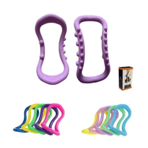 Massage Yoga Ring PP Yoga Circle Ring Premium Pilates Rings pink Leg Clipping Pilates Accesorios Shoulder Opening Portable Pack of 10