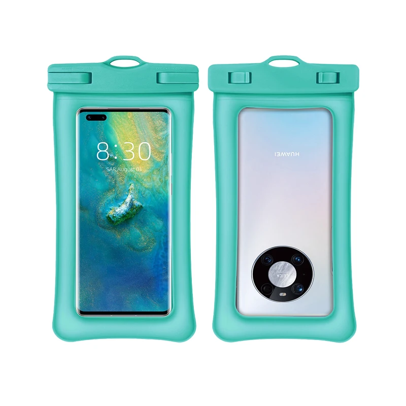 Floating Waterproof Phone Bag Cell Phone Pouch Bag TPU Dry Bag for Smart Phone on Sports and Swimming Beach Pack of 10 - Image 2