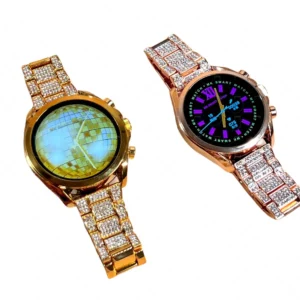 Female Smartwatch MK42 BT Call Diamond Metal Strap Multiple Sport Modes Voice Assistant Health Care tracker MK40 Smart Watch