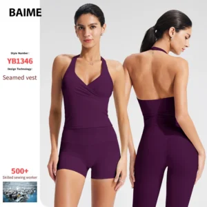 Top-Ranked Products Quick Drying Seamless Yoga Set Sexy Backless Skin-friendly Yoga Set for Women Pack of 2