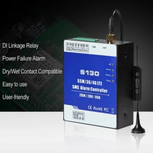 GSM 4G Remote Alarm Controller S130 Cellular GSM Relay Switch Digital Input Monitoring Alarm Unit Support APP