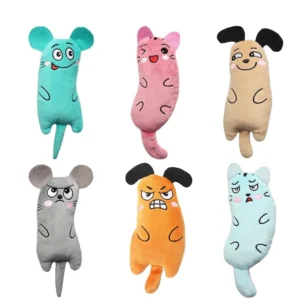 Soft Plush Cat and Mouse Toys for Cats Safe and Adorable with Tail for Play Pack of 10