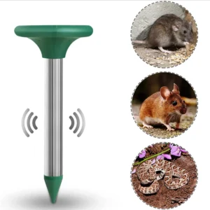 IP65 Waterproof Repellent Device Outdoor Strong Vibration Hr Pest Repeller Solar Ultrasonic Mole Repeller