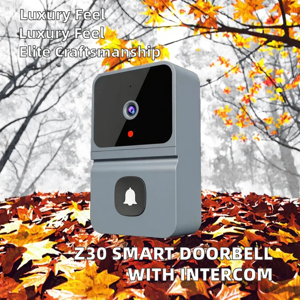 Z30 Smart Visual Doorbell Two-Way Intercom Infrared Night Vision System Remote Monitoring Bar Wifi Wireless Video Door Bell Pack of 2 - Image 2