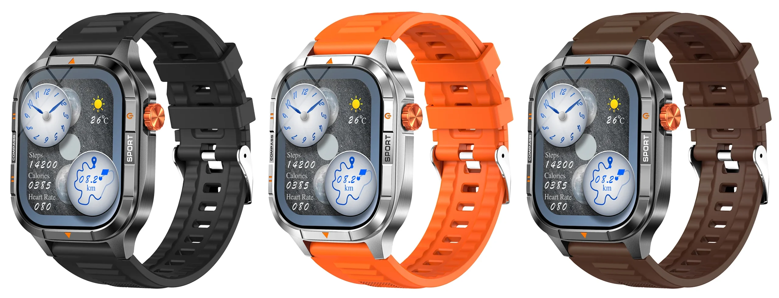 V55 H Band Adults GPS BT Smart Bracelet 2.01"TFT 240*296 1000mAh IP68 Waterproof Fitness Sports Smartwatch Sport Modes - Image 3