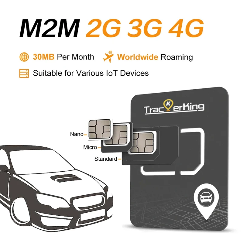 International SIM Card IOT Card 30MB/Month for One Year TrackerKing Gps M2M 2G/3G/4G Sim Card Used on GPS Car Tracker - Image 2