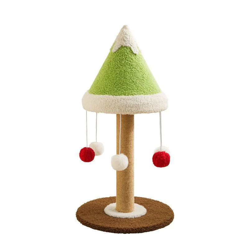 High Quality Cat Scratching Post Christmas Tree Toys Cat Scratcher Column Grinding Paws Pet Christmas Decoration Cat Scratcher Pack of 20