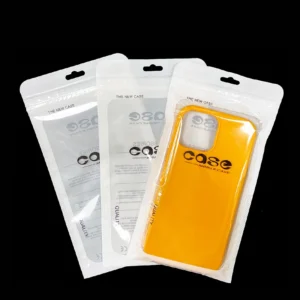 Resealable Opp clear Plastic Zipper Mobile Case Packaging Bags Transparent Custom logo Plastic Bag for Mobile Case