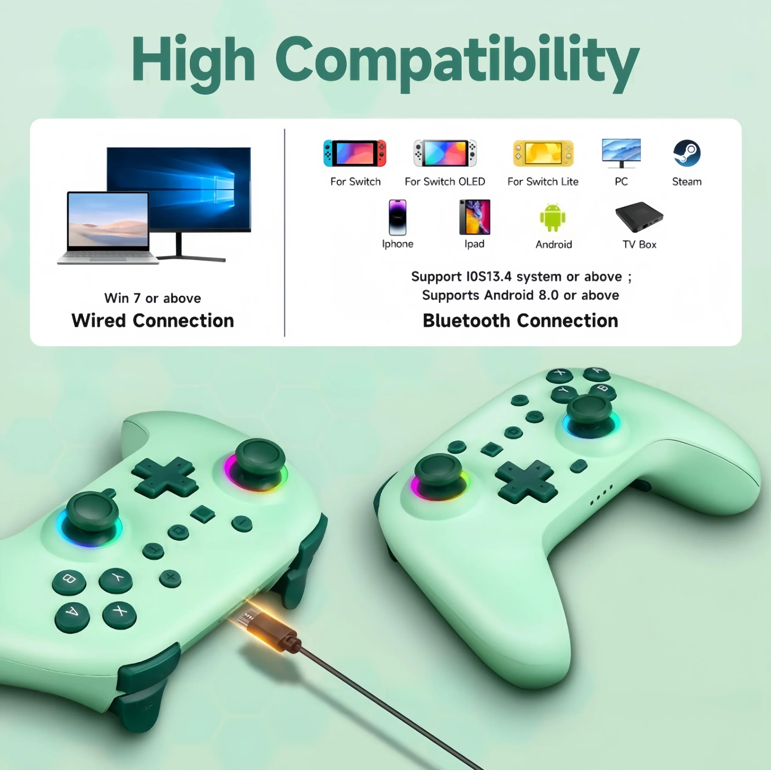 CoolRabbie Wireless Turbo NS Controller Gamepad for Nintendo Switch 2 Joystick Joypad for Nintendo Switch Pro 2 Controller - Image 2