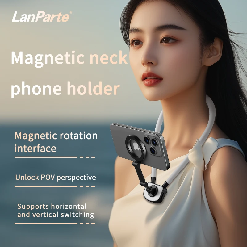 Soft Material Silicone Memory Metal Magnetic Neck Mobile Phone Holder Unlock POV Perspective 360 Camera Go Pro Action Camera Pack of 50 - Image 4