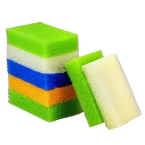 Customized Colorful Clean Sponge Foam Sheet Filter Foamy Sponge Kitchen Use Plate Dish Pan Washing Sponge Pack of 500
