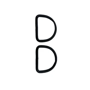 Manufacturer Direct Black Iron D-Ring Connector Black Plated Metal Hardware for Lifting Factory Use Forged Treatment Box Bag Pack of 5