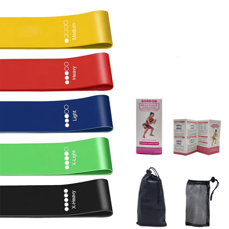 TPE Elastic Band Yoga Exercise Thickened Resistance Band Pull Ring Rubber Strength Training Quick Hip Lift Elastic Ring Pack of 50