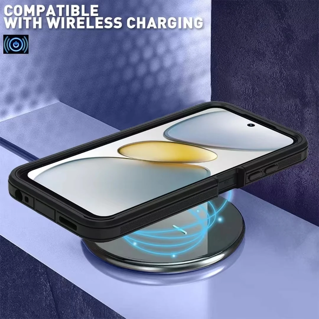 Heavy Duty Holster case for Tecno Spark 40 4G/ Spark 40C/ Spark 40C/ Camon 40 Pro 4G Rugged Belt Clip Defender case Pack of 10 - Image 3