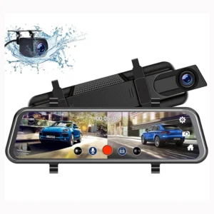 10 Inch Full Screen Touch AHD Car Camera Super Night Vision Dash Cam with 1080P Dual Lens Recording Streaming Car Black Box