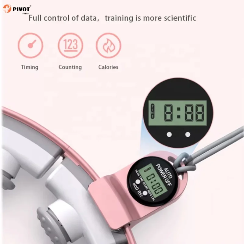 Fashion Adjustable Weighted Hoola Hoops With Led Display Smart Hoola Hoops for Cardio Training Weight Loss Pack of 20 - Image 3