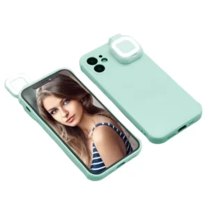 New Ring Fill Flashlight Mobile Cover Case Girl Luminous Led Selfie Light up Phone Cases -11Pro Max for iPhone 16