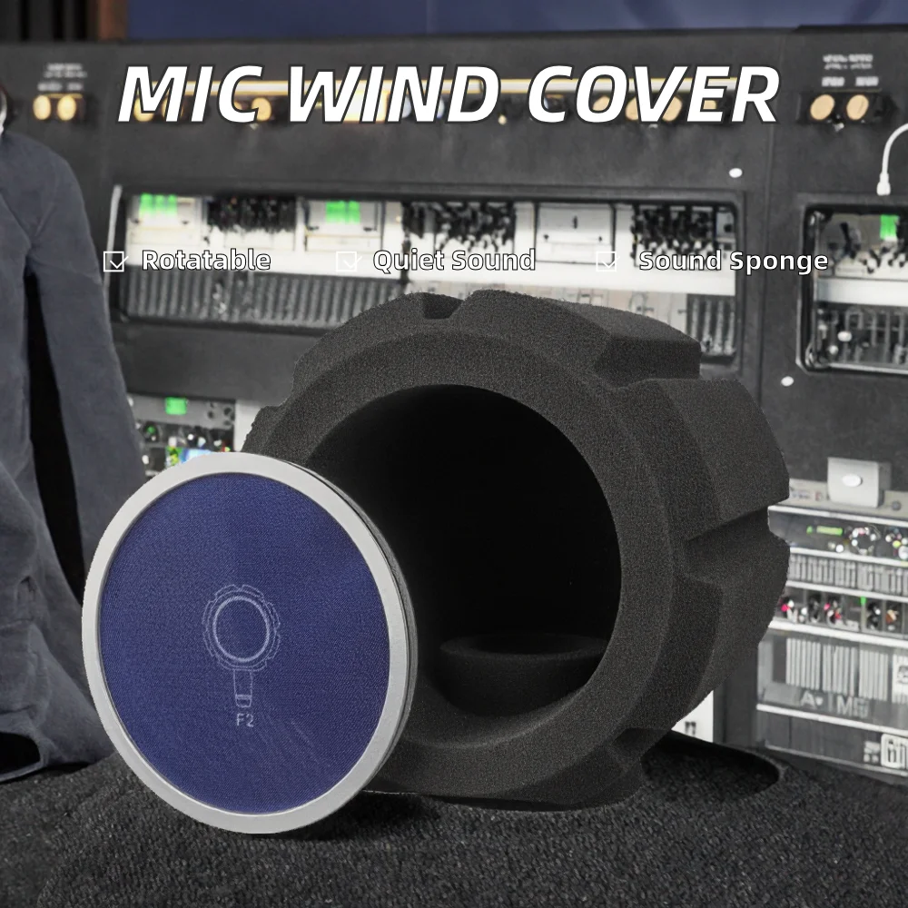 Acoustic Studio Recording Microphone Windproof Cover Sound-Absorbing Sponge Noise Cancellation Reflection Accessories Parts - Image 3