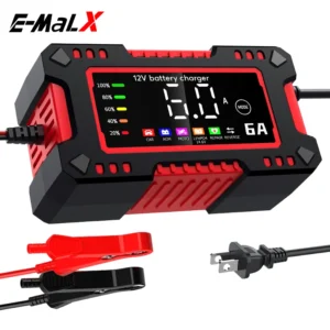 12V6A Car Motorcycle Smart Pulse Repair Battery Charger and Maintainer