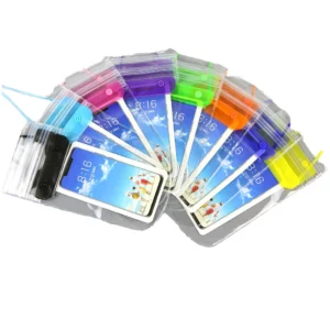 Clear PVC Waterproof Sports Design Touch Screen Case for iPhone Compatible Water Sport Mobile Phone Bag Pack of 10