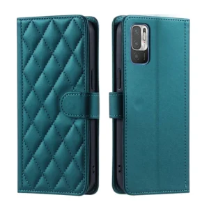 Multifunctional Redmi Note 10 5G Mobile Case Woolen Diamond Design PU Leather Wallet Strap and Phone Stand Cover Pack of 5
